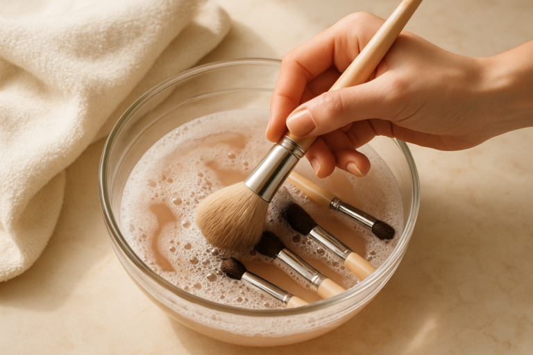 Comment bien laver ses pinceaux de maquillage (méthode simple et efficace)